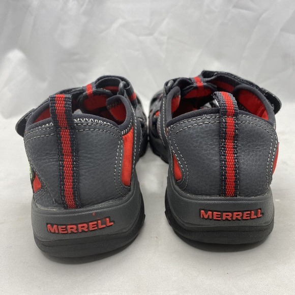 Merrell Hydro Hiking Sandals Waterproof Grey Red Closed-Toe Mens 6/ Womens 7.5 - Picture 6 of 11